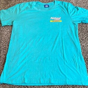 Natural Light Blue Graphic T-Shirt